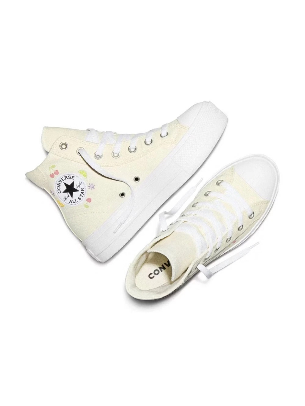 Converse  Platform High
Top Sneakers - Cream Fruit retail $75